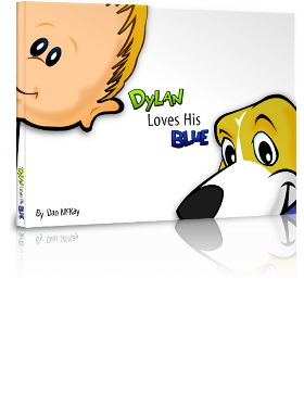 Dylan Loves His Blue.  See how even the simplest things in life are better when shared with a friend.